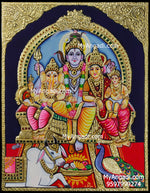 Shiva Family Tanjore Painting