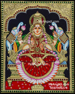 Gajalakshmi Tanjore Painting