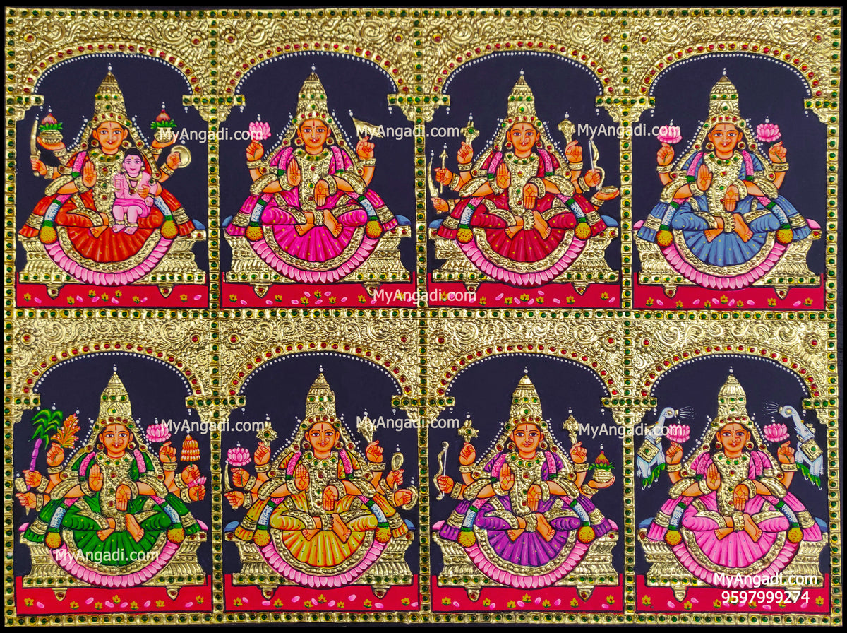 Ashtalakshmi Tanjore Painting