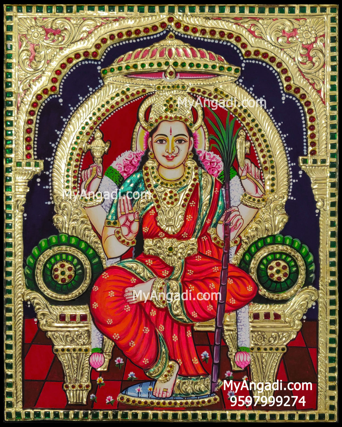 Kamatchi Amman Tanjore Paintings