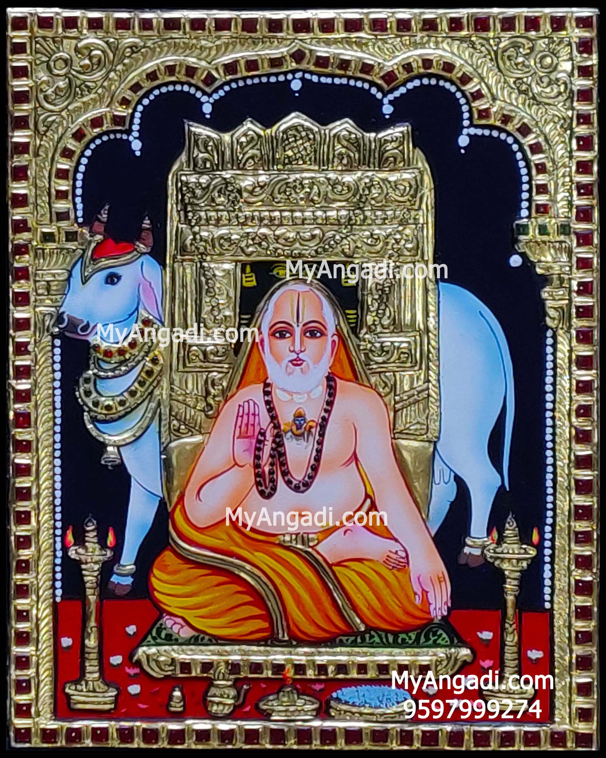 Ragavendrar Tanjore Painting