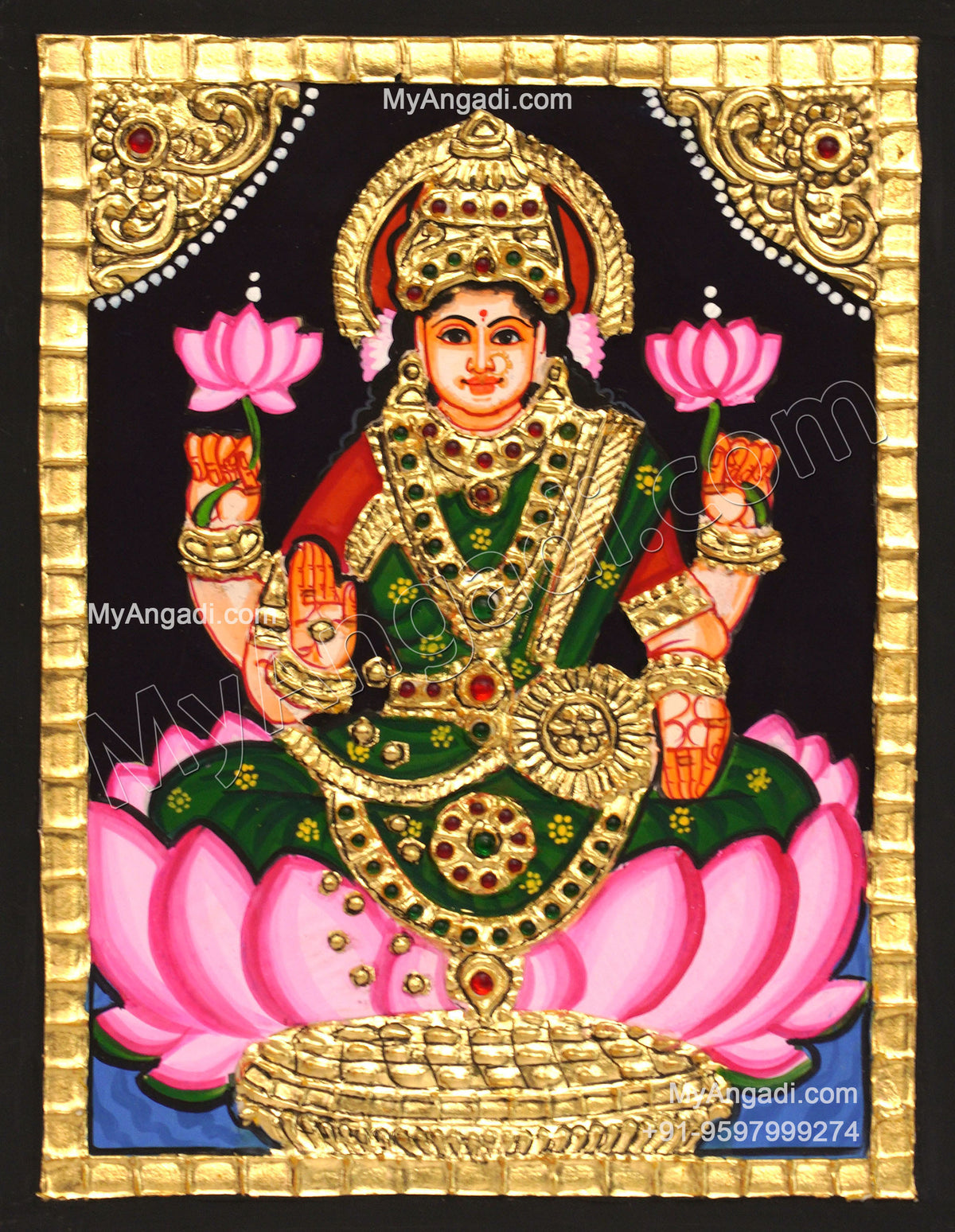  Lakshmi Tanjore Painting