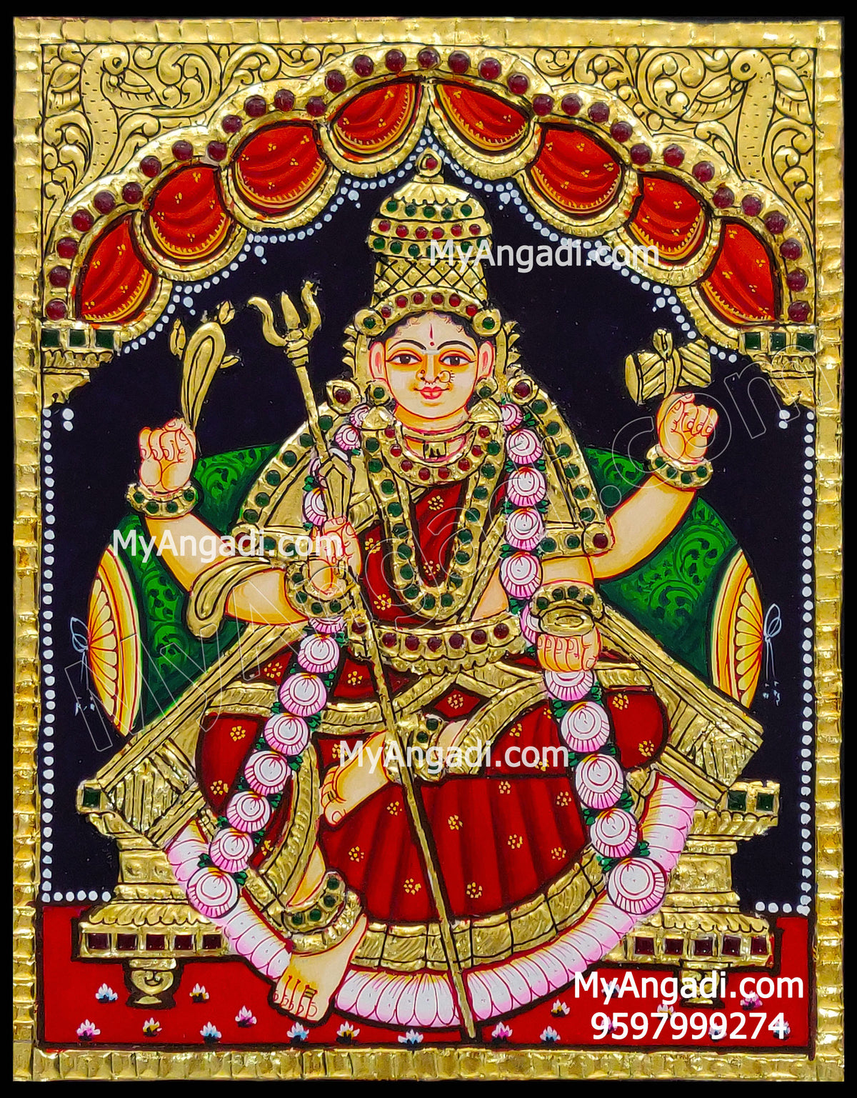 Mariamman Tanjore Painting
