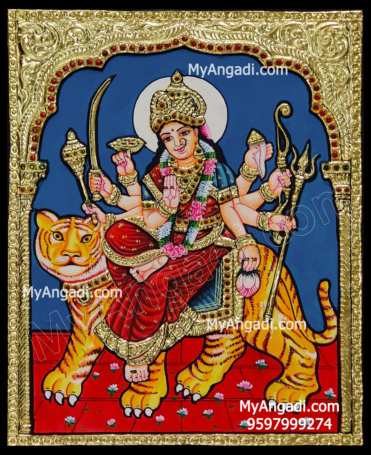 Durgai Tanjore Painting