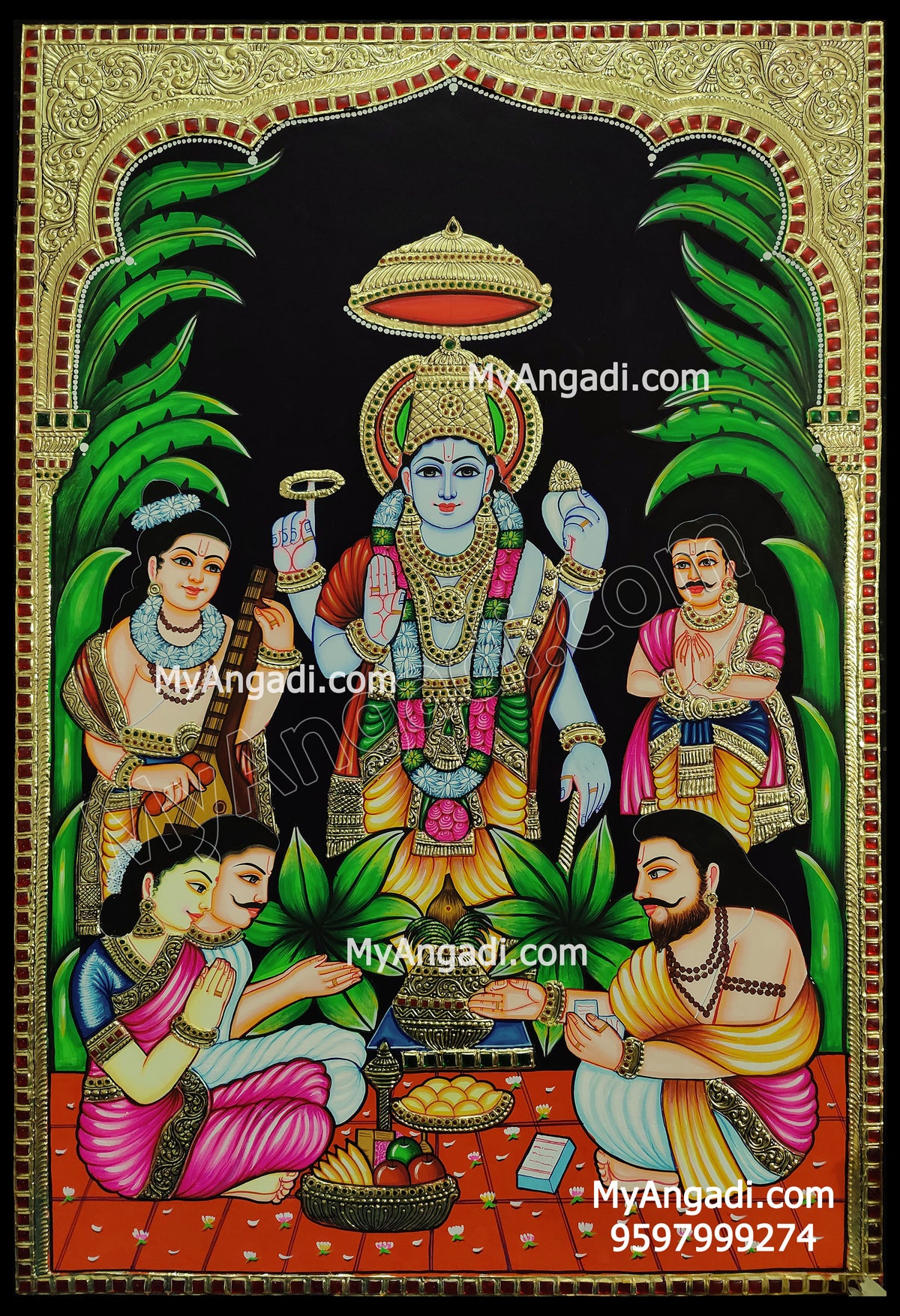 Sathya Narayanan Tanjore Painting