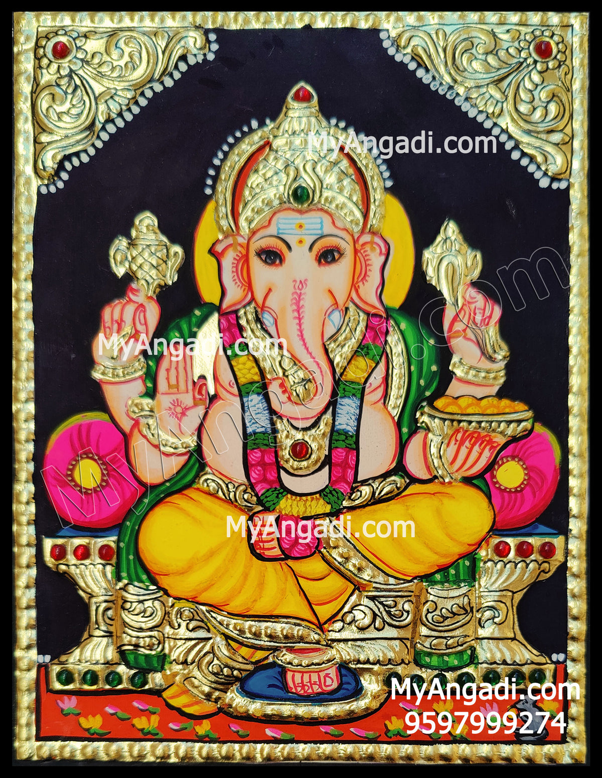 Ganesha Tanjore Paintings