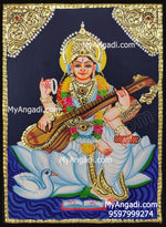 Saraswathi Tanjore Painting