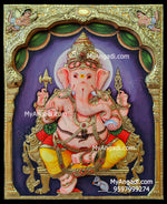 3D Ganesha Tanjore Painting
