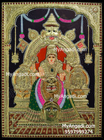 Kollur Mookambikai Amman Tanjore Painting