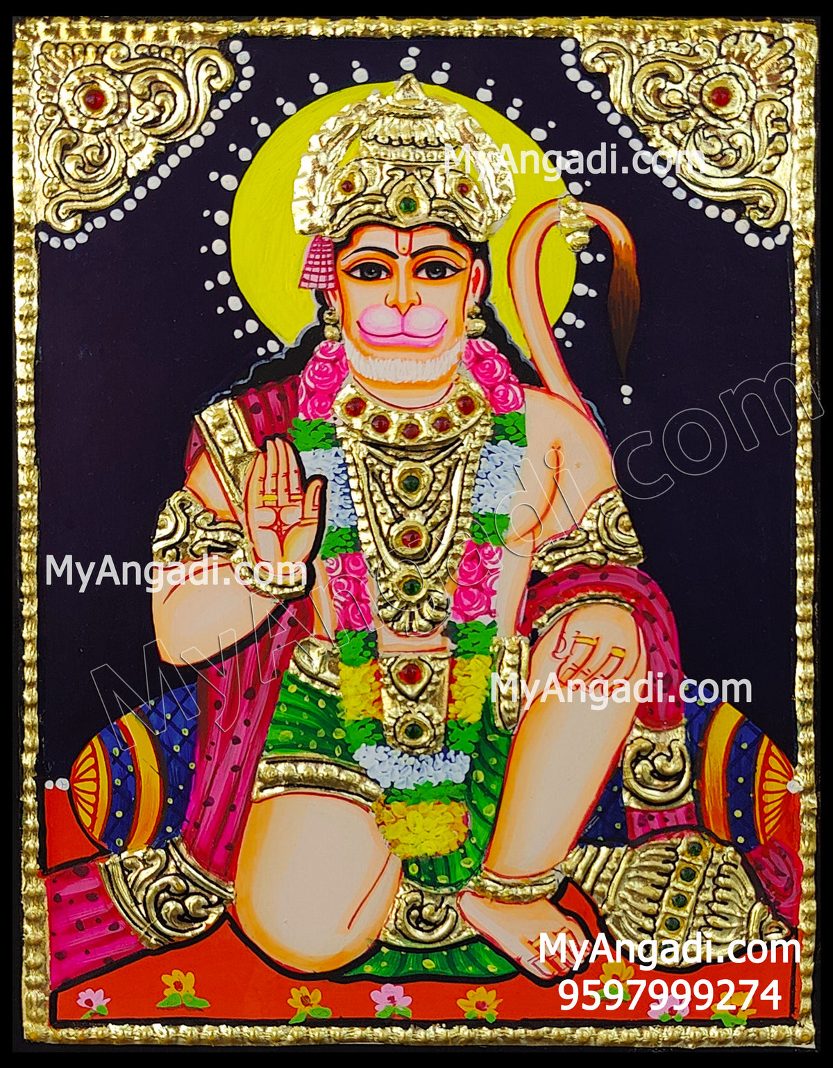 Hanuman Tanjore Paintings