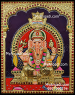 3D Ganesha Tanjore Painting