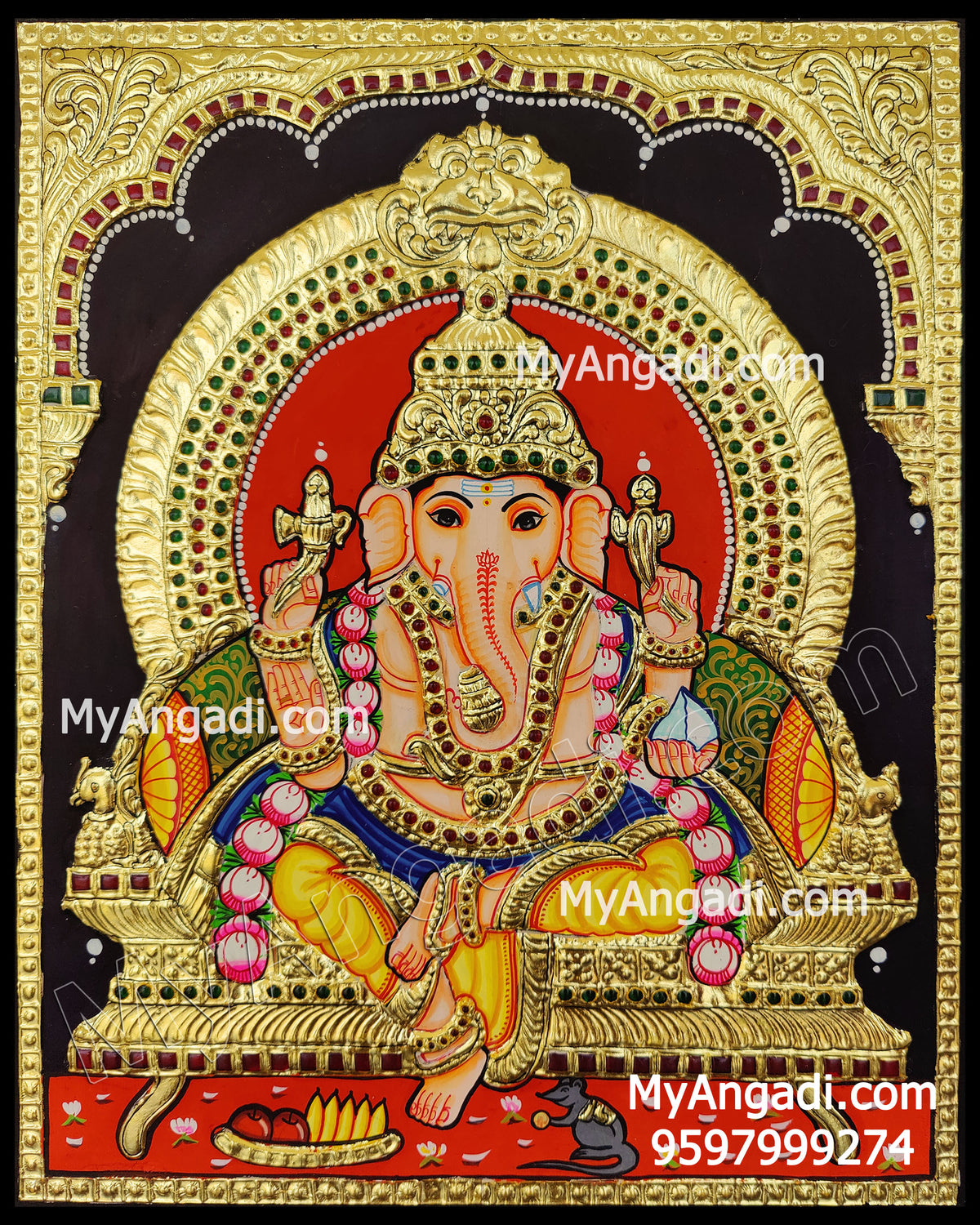 Ganesha Tanjore Painting