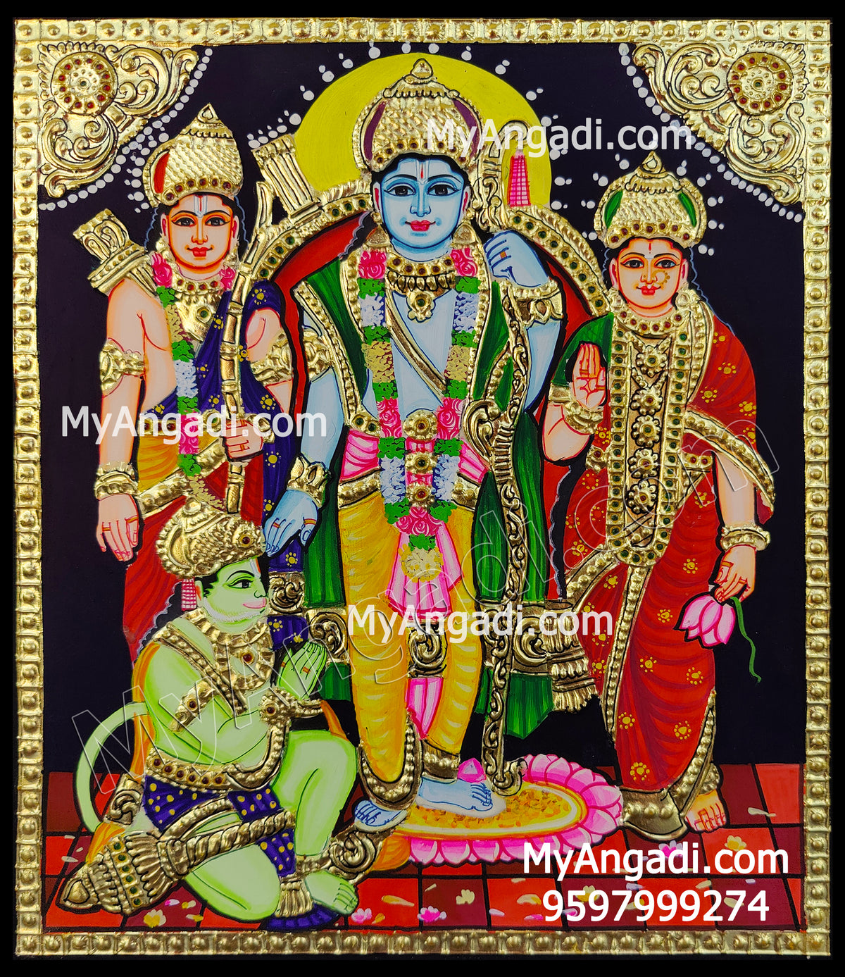 Kothanda Ramar Tanjore Painting