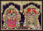 Balaji and Thaayar Tanjore Painting