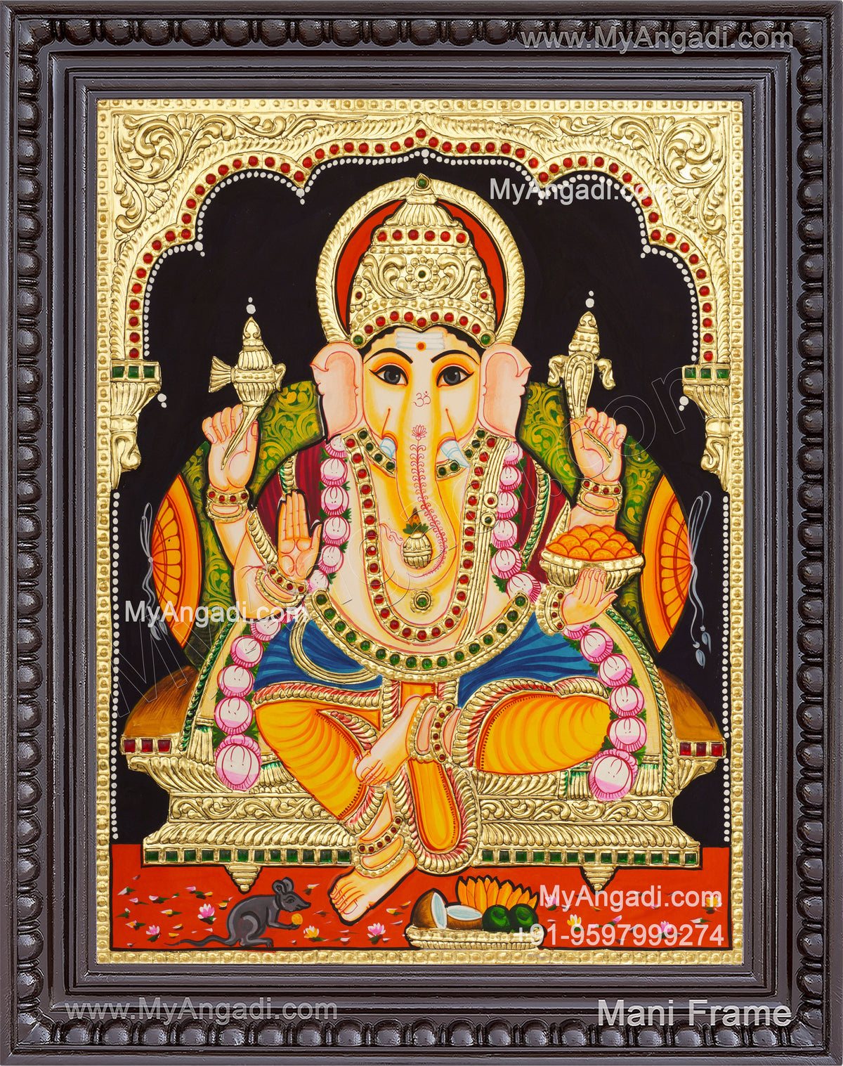 Ganesha Tanjore Painting