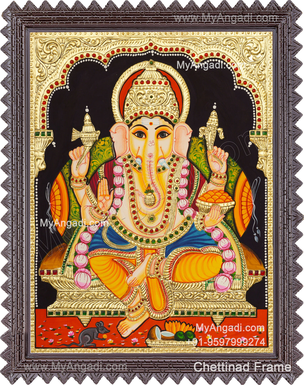 Ganesha Tanjore Painting