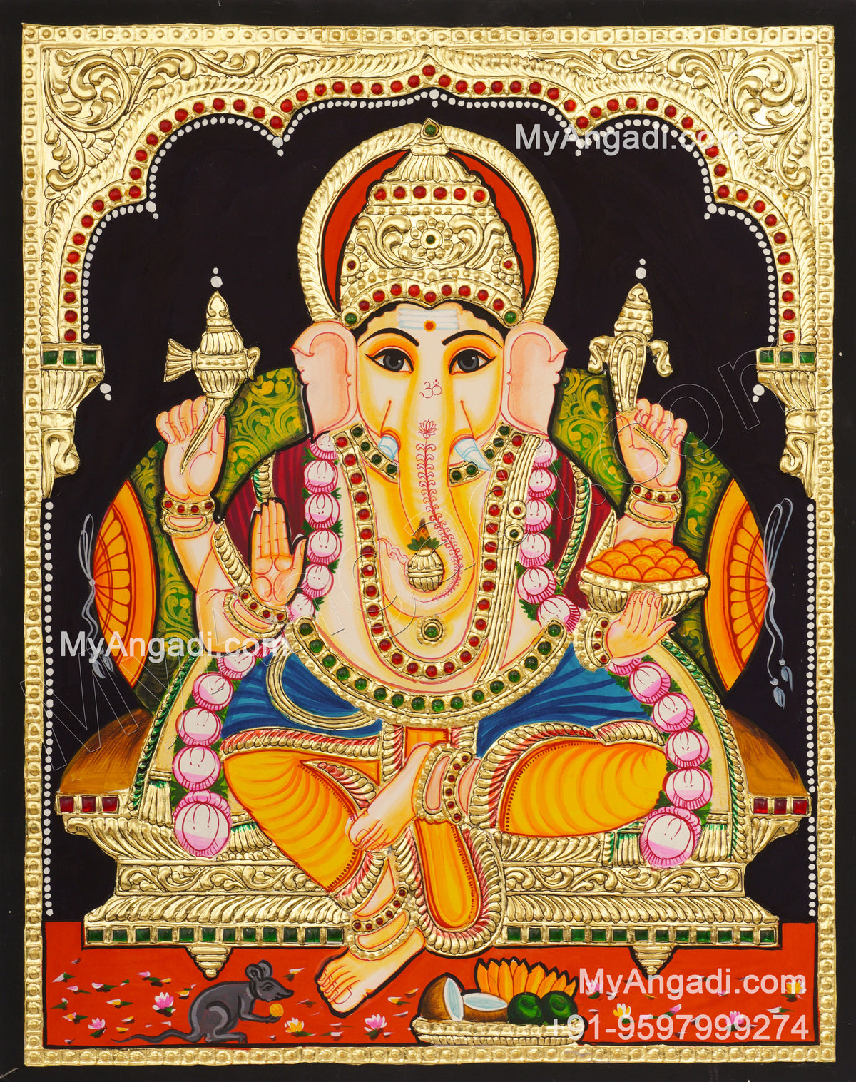 Ganesha Tanjore Painting