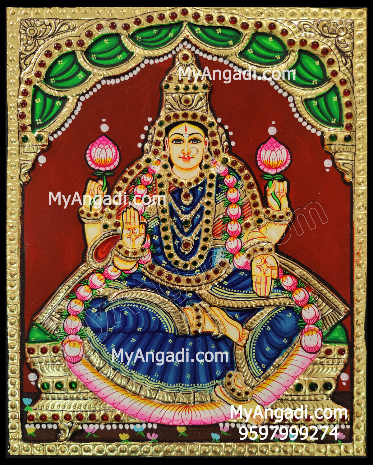 Ashta Lakshmi Tanjore Painting