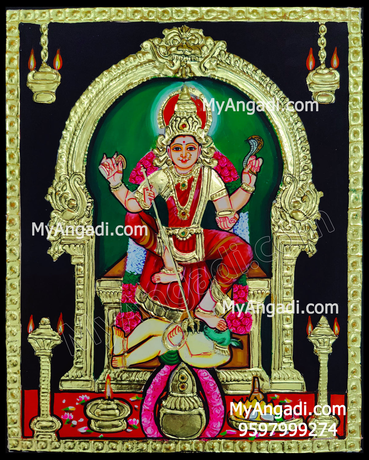 Kuladeivam Tanjore Painting