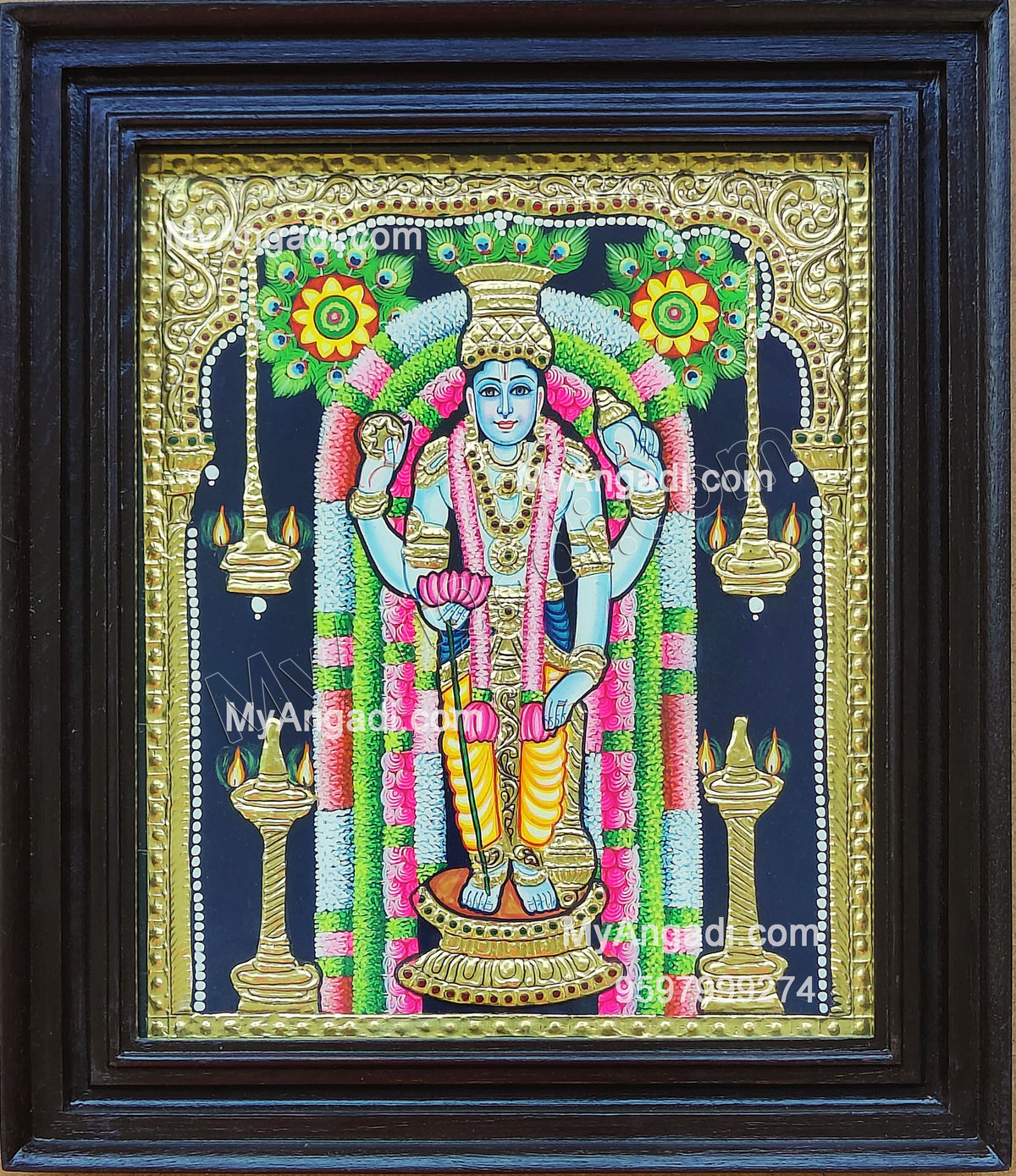 Vishnu Tanjore Painting