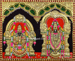 Balaji and Padmavathi Amman Tanjore Paintings