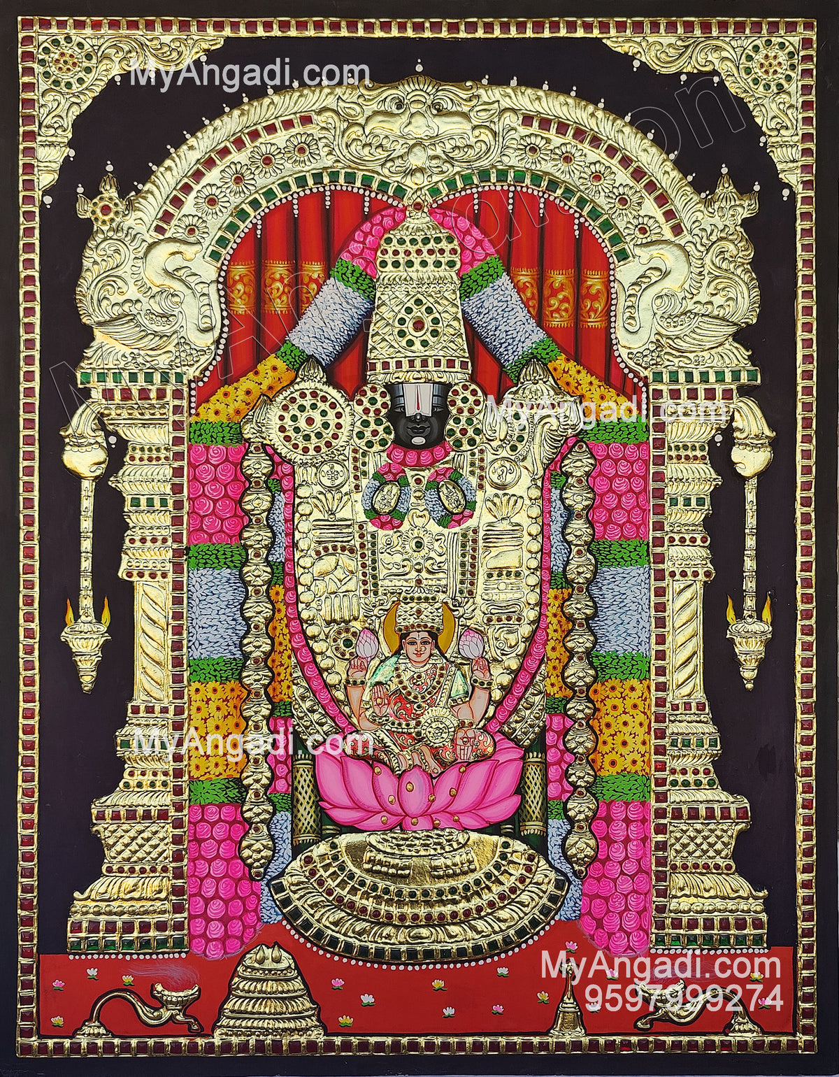 Balaji Tanjore Painting