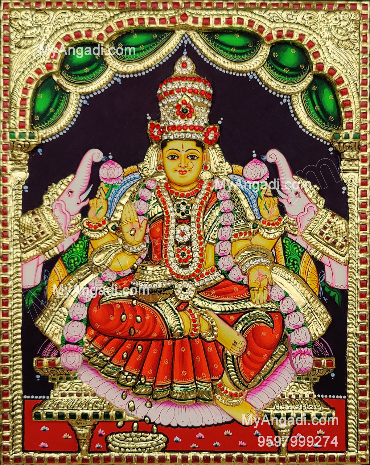 3D 5 Set Tanjore Paintings
