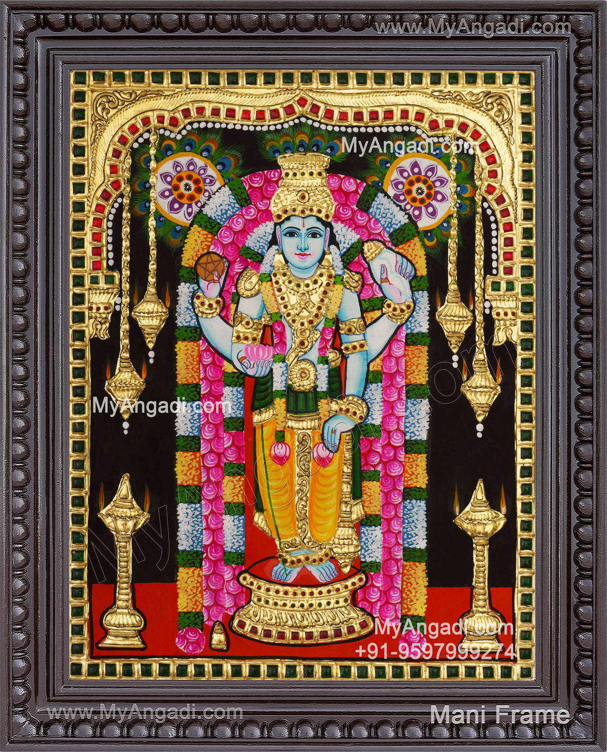 Guruvayurappan Tanjore Painting