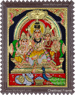 Shivan Family Tanjore Painting