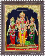 Murugan Valli Deivanai Tanjore Painting
