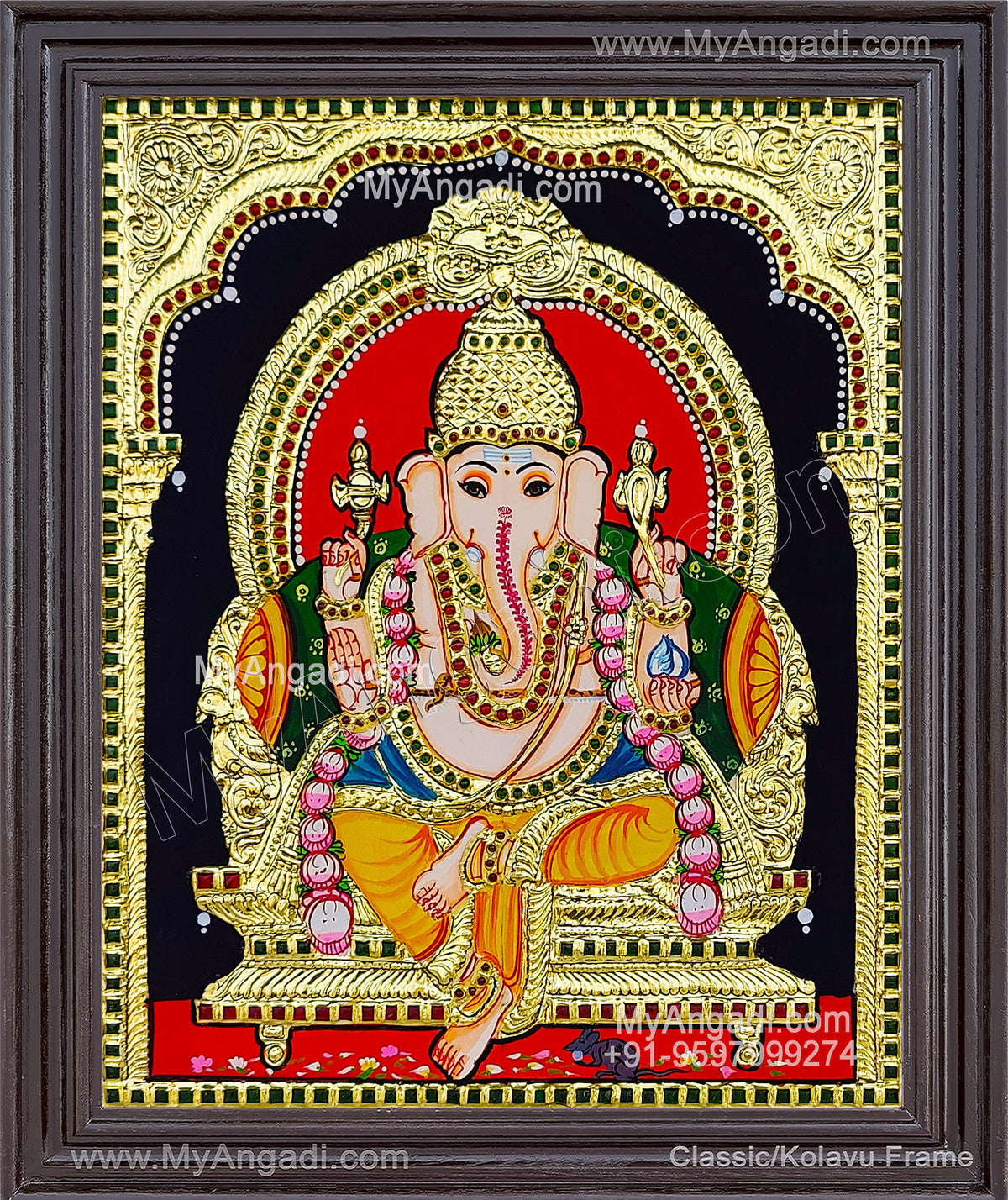 Ganesha Tanjore Painting