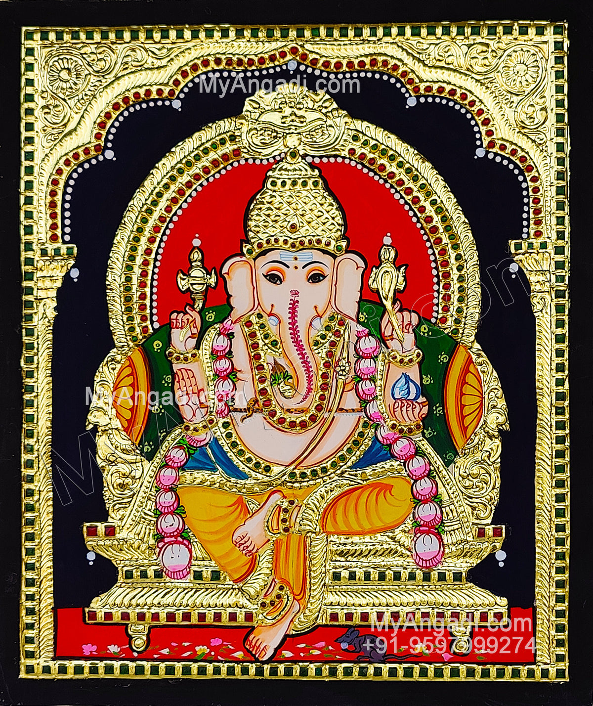 Ganesha Tanjore Painting