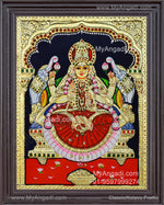 Gajalakshmi Tanjore Painting