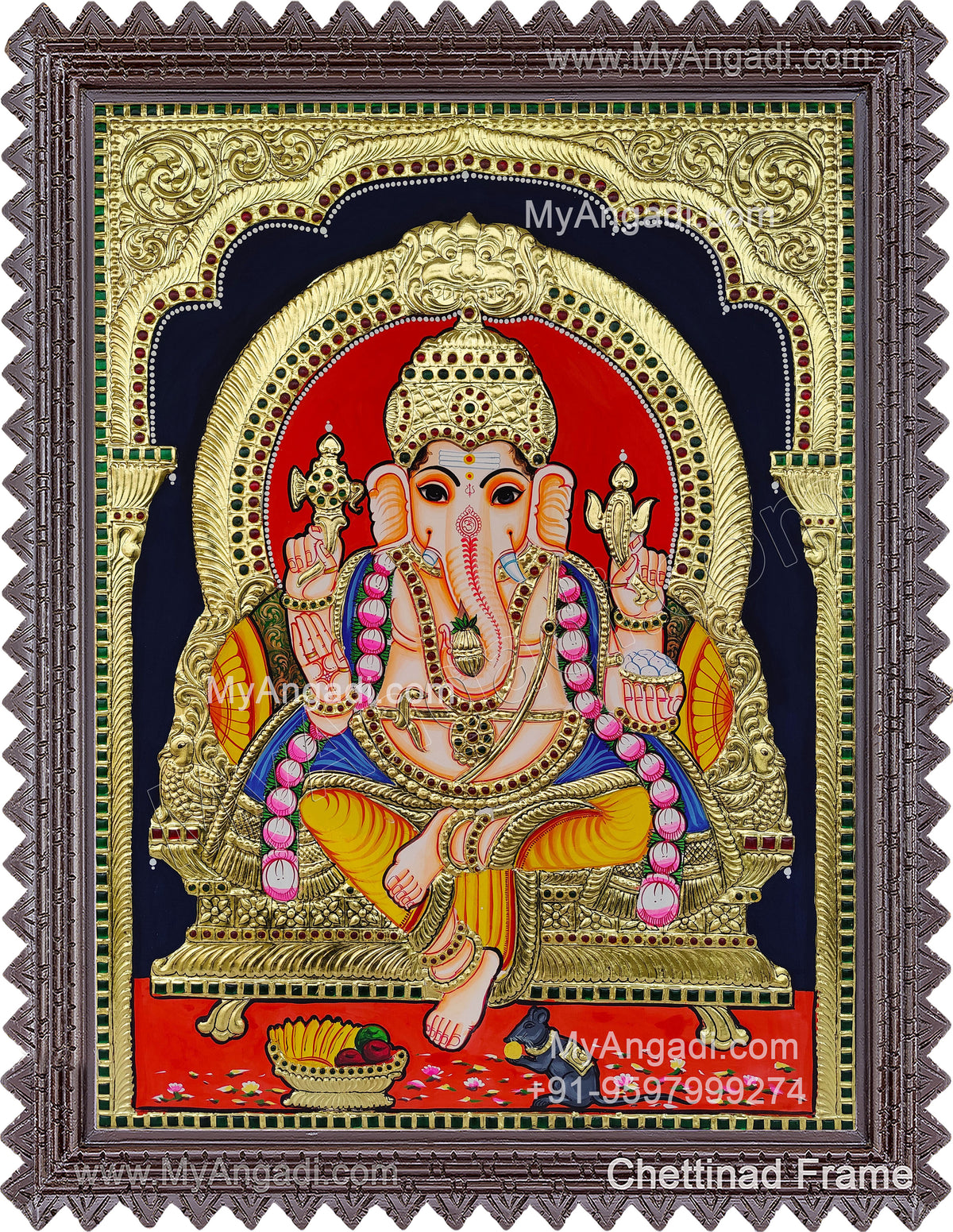 Ganesha Tanjore Painting