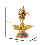 Brass Narthana Ganesha Lamp