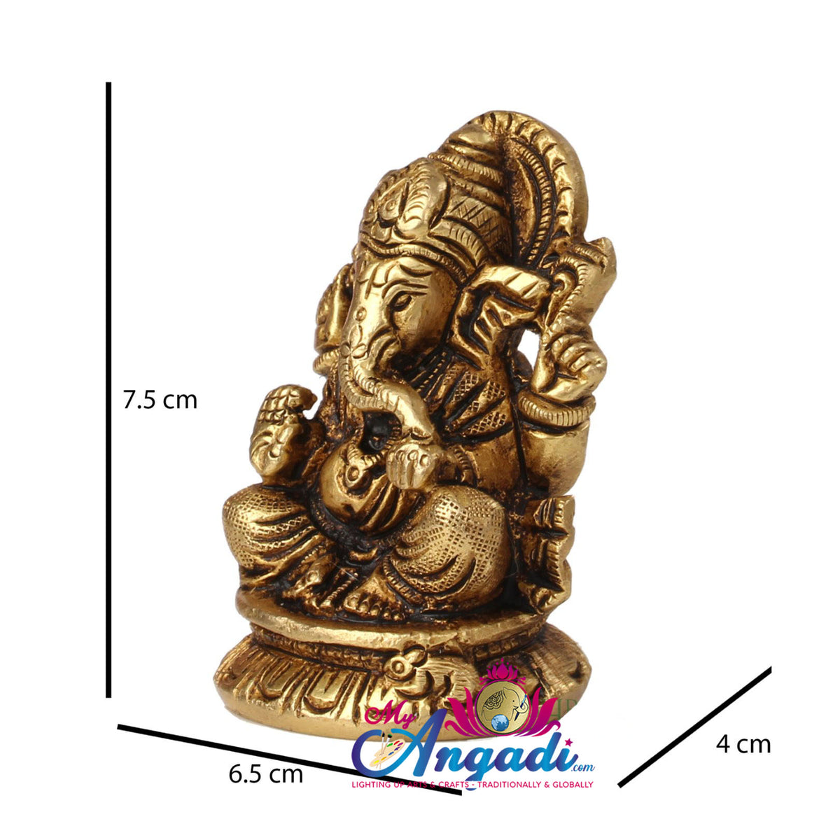 Ganesha Brass Statue