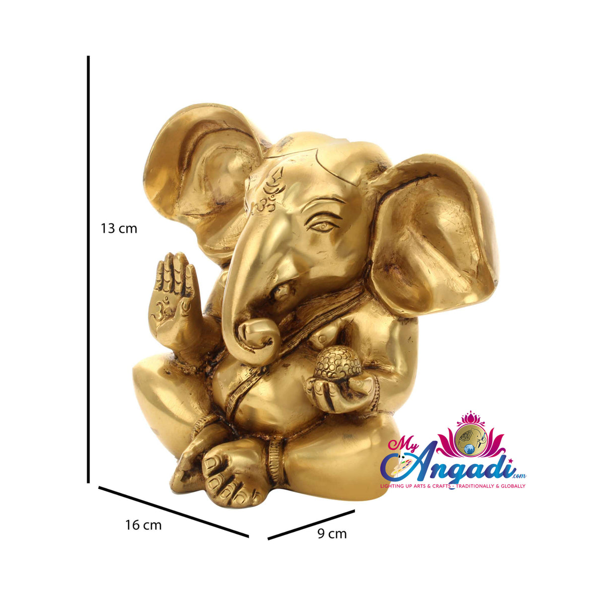 Ganesha Brass Statue