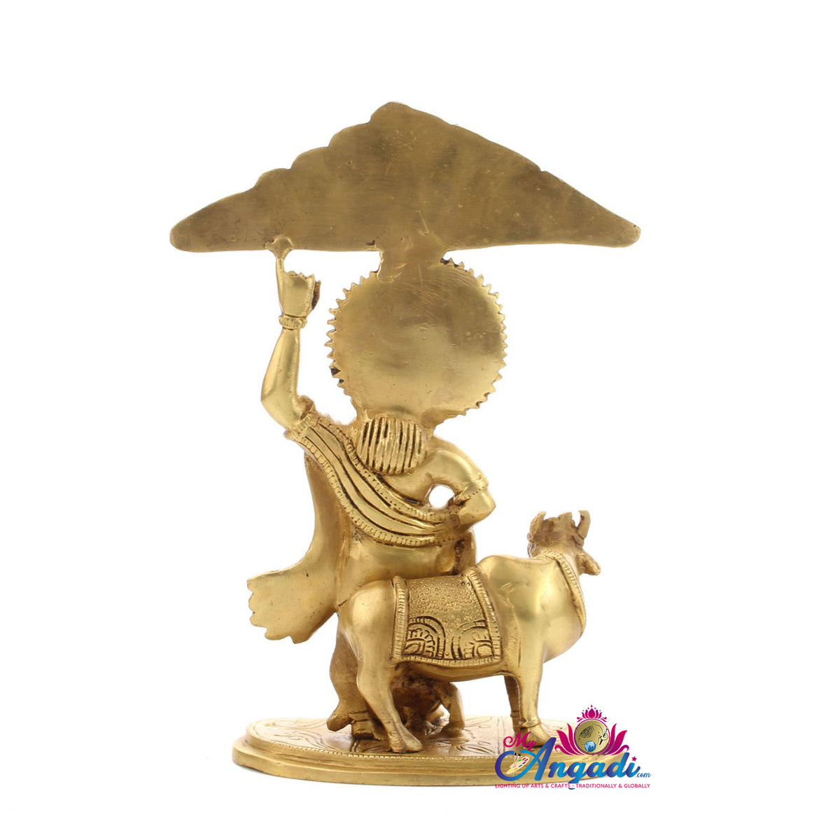 Kovadhana Krishna Brass Statue