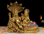Vishnu Lakshmi Brass Statue