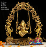 Ganesha Swinging Brass Statue