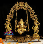 Ganesha Swinging Brass Statue