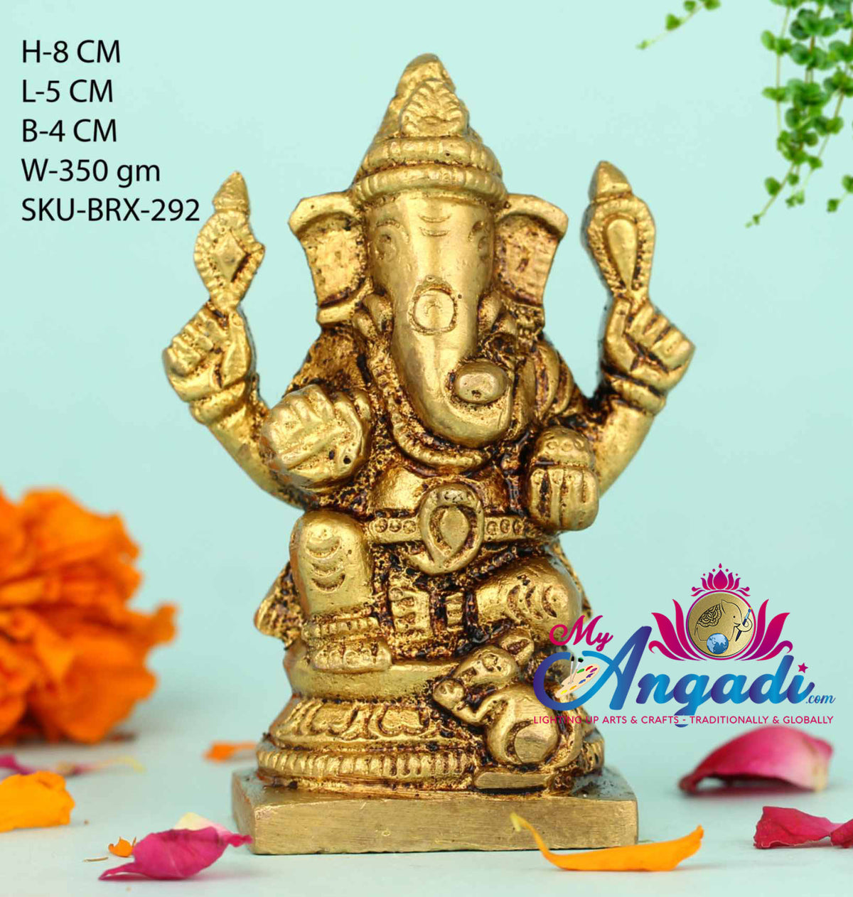 Ganesha Brass Statue
