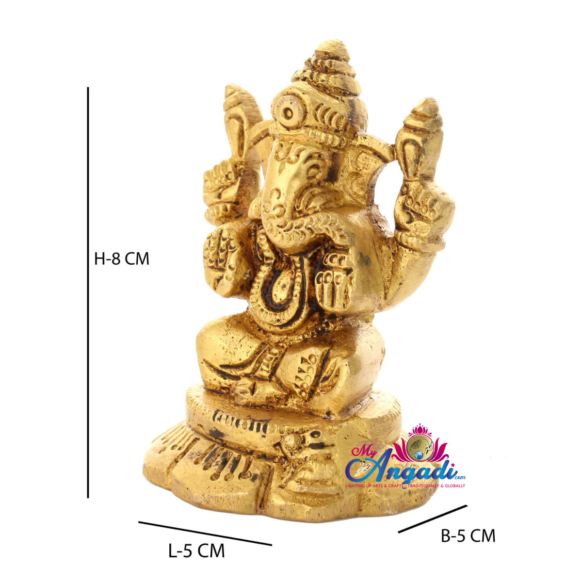 Ganesha Brass Statue