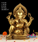 Ganesha Brass Statue