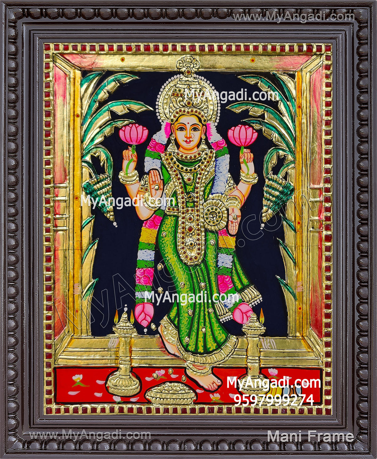Grahalakshmi Tanjore Painting