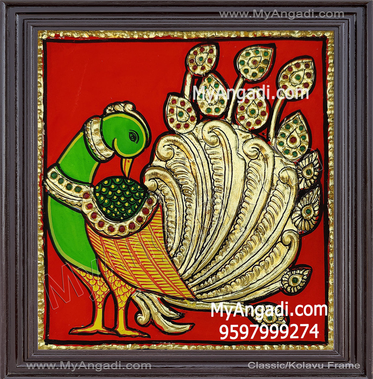 Peacock Tanjore Painting