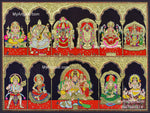 10 Panel Tanjore Painting