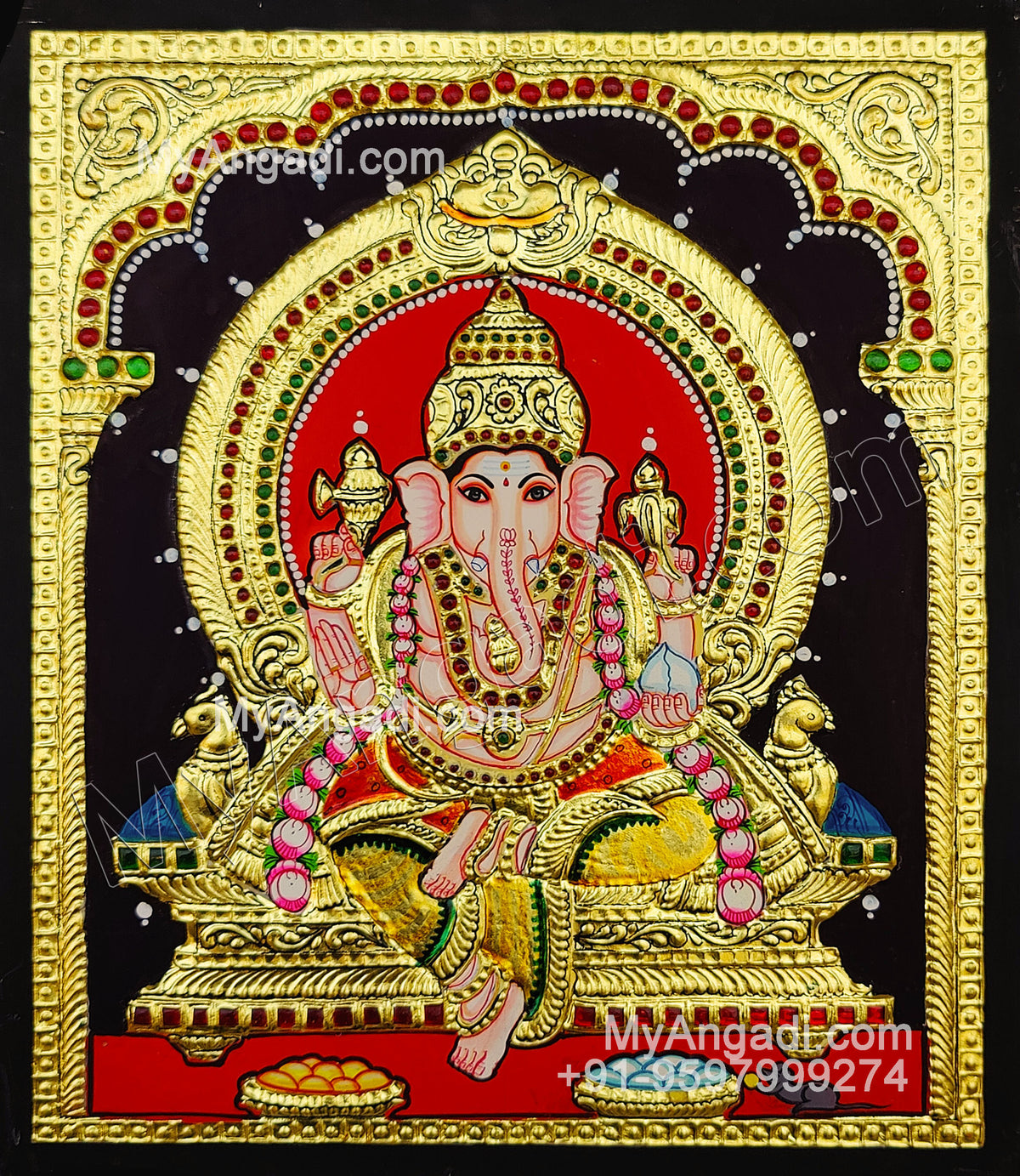 Ganesha Tanjore Painting