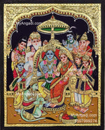Ramar Pattabhishekam Tanjore Painting