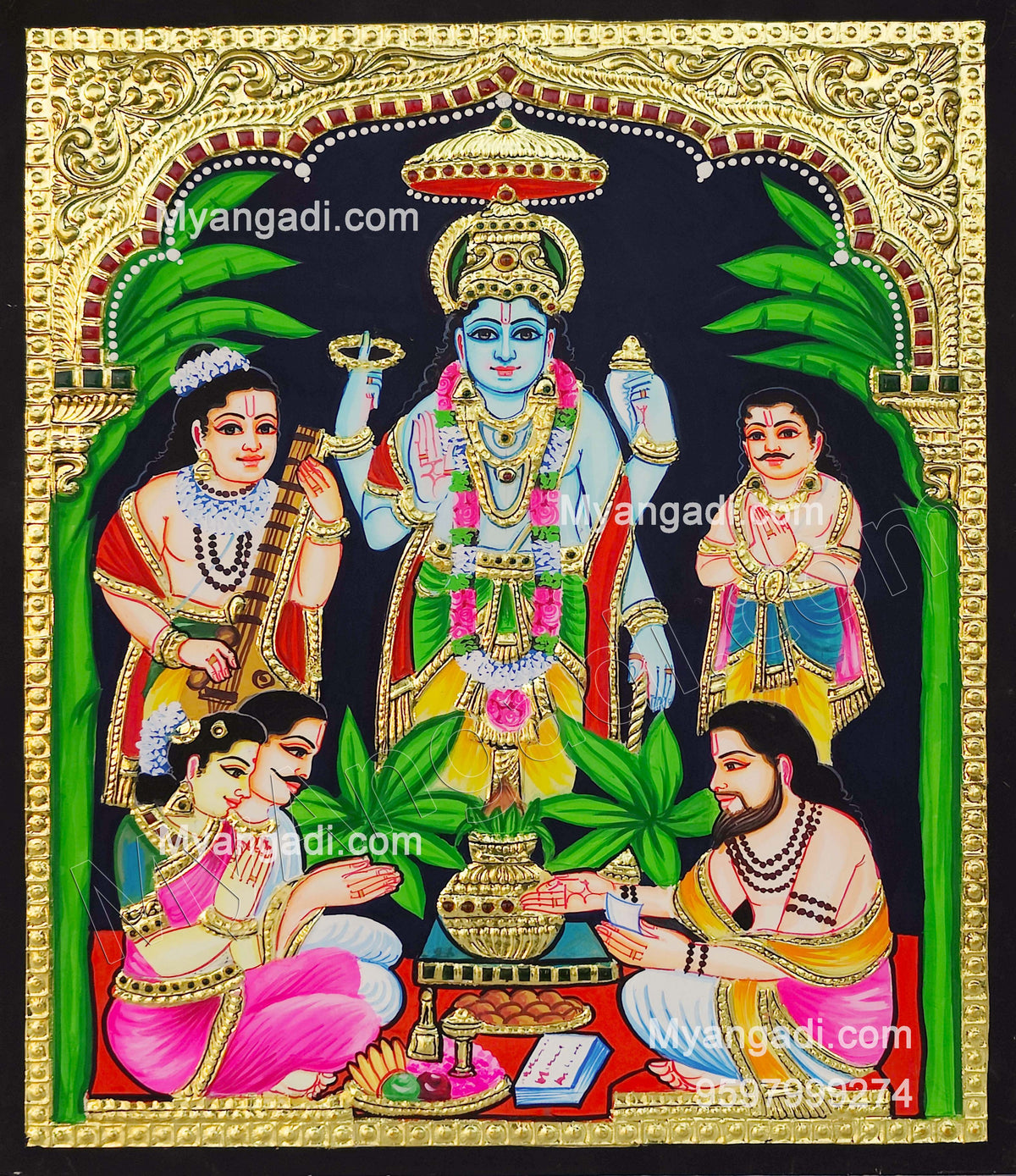 Sathyanarayana Tanjore Painting